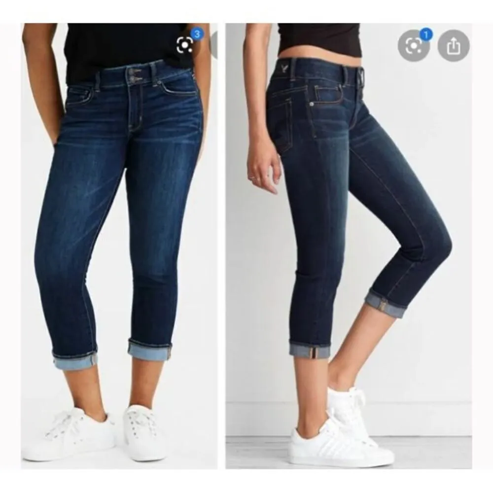 American Eagle distressed basic Artist crop size 6 jeans - Image 2