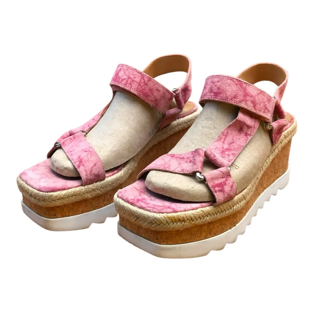 Marc Fisher ML GYLIAN platform wedge pink Sandals. Size 8.5 - Image 2