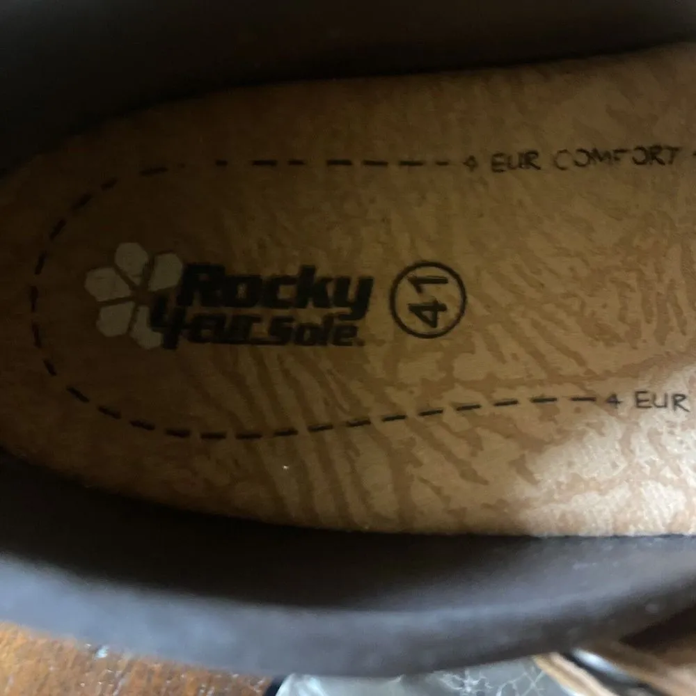 Rocky 4Eur Sole Brown Leather Clog Women's US Size 10 - Image 8