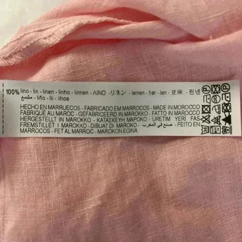 Zara Linen Tunic Blouse Pink Size Small - Image 6