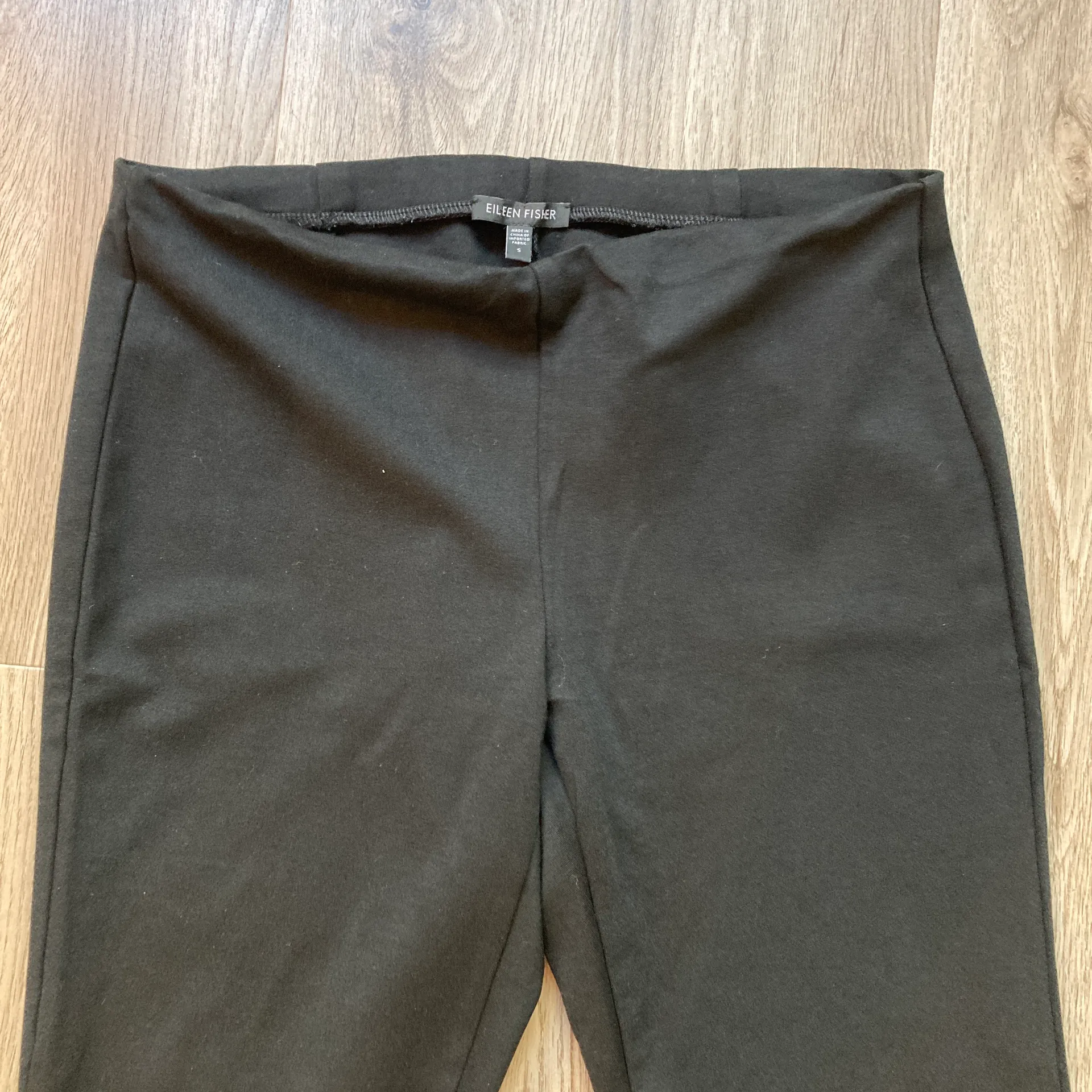 Eileen Fisher Black Slim Dress Pants with Ankle Zippers Size S - Image 4