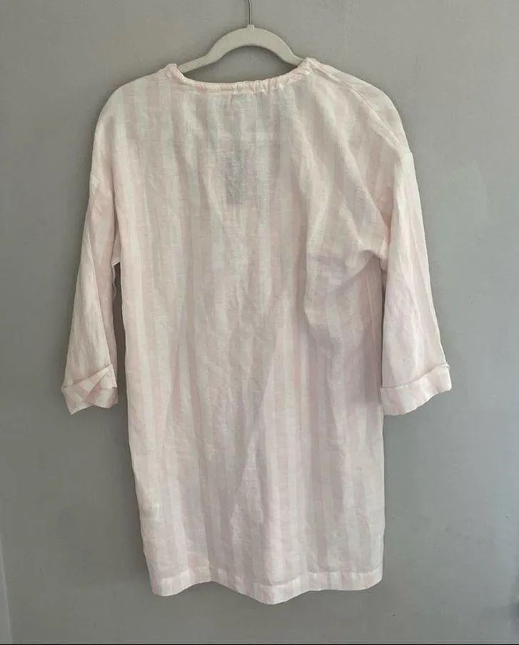 J. Crew Cotton-linen V-neck Beach Pool Tunic Cover Up XS - Image 4