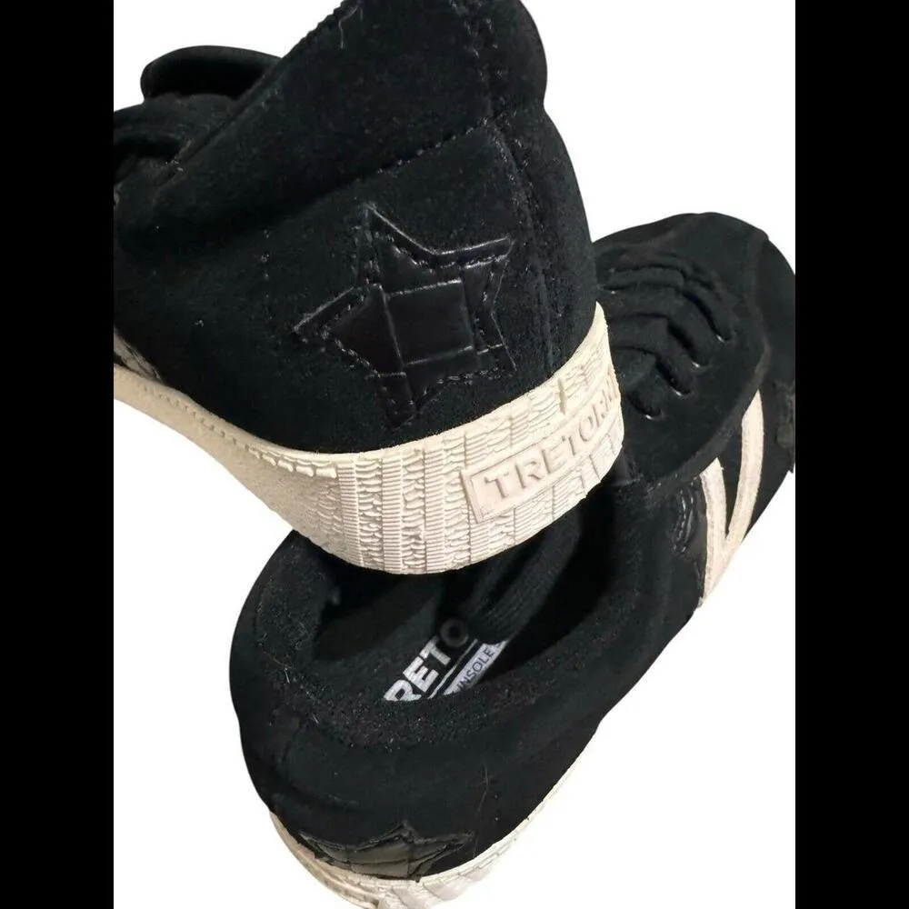 tretorn nylite Womens Velvet Upper Size 8.5 Black - Image 2