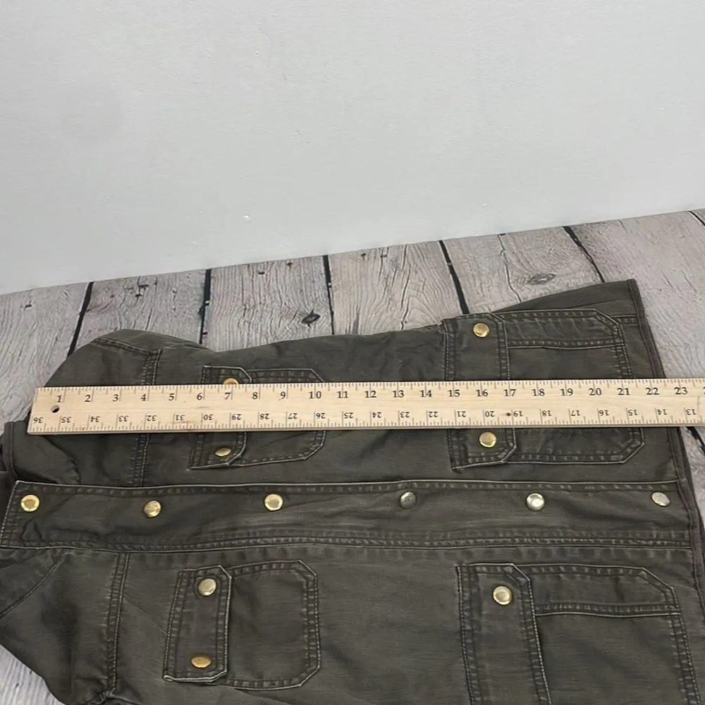 J.Crew Relaxed Boyfriend Field Jacket Mossy Brown Green Women’s XS Y2K - Image 10