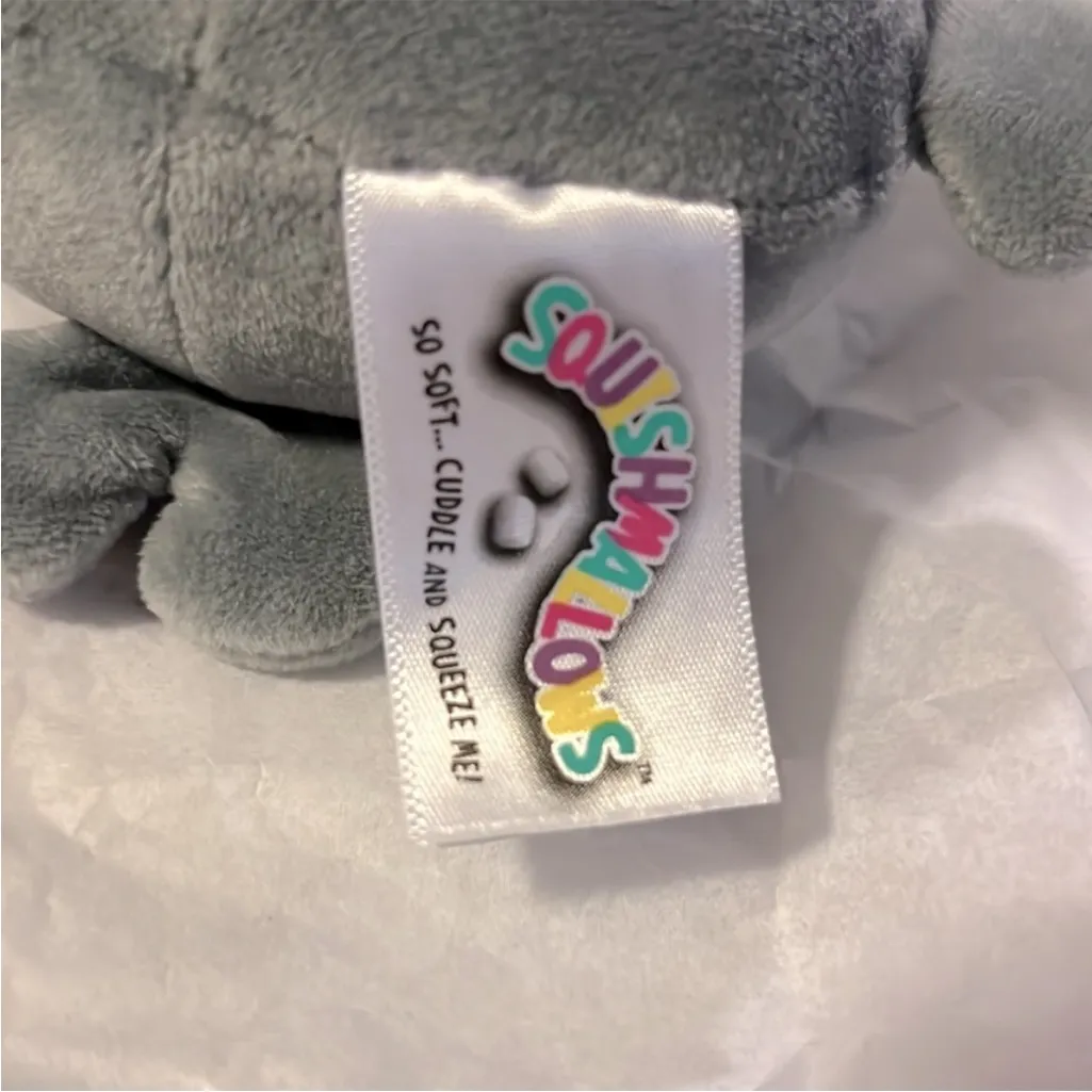 Matt the Manatee Squishmallows Clip On Rare Original Gray - Image 2