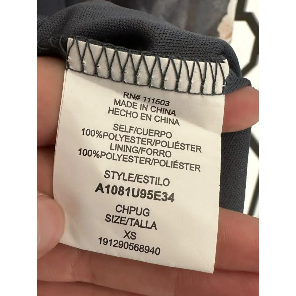 Lily Rose Ladies Sheer Long Sleeve V Neck Dress Size XS - Image 8