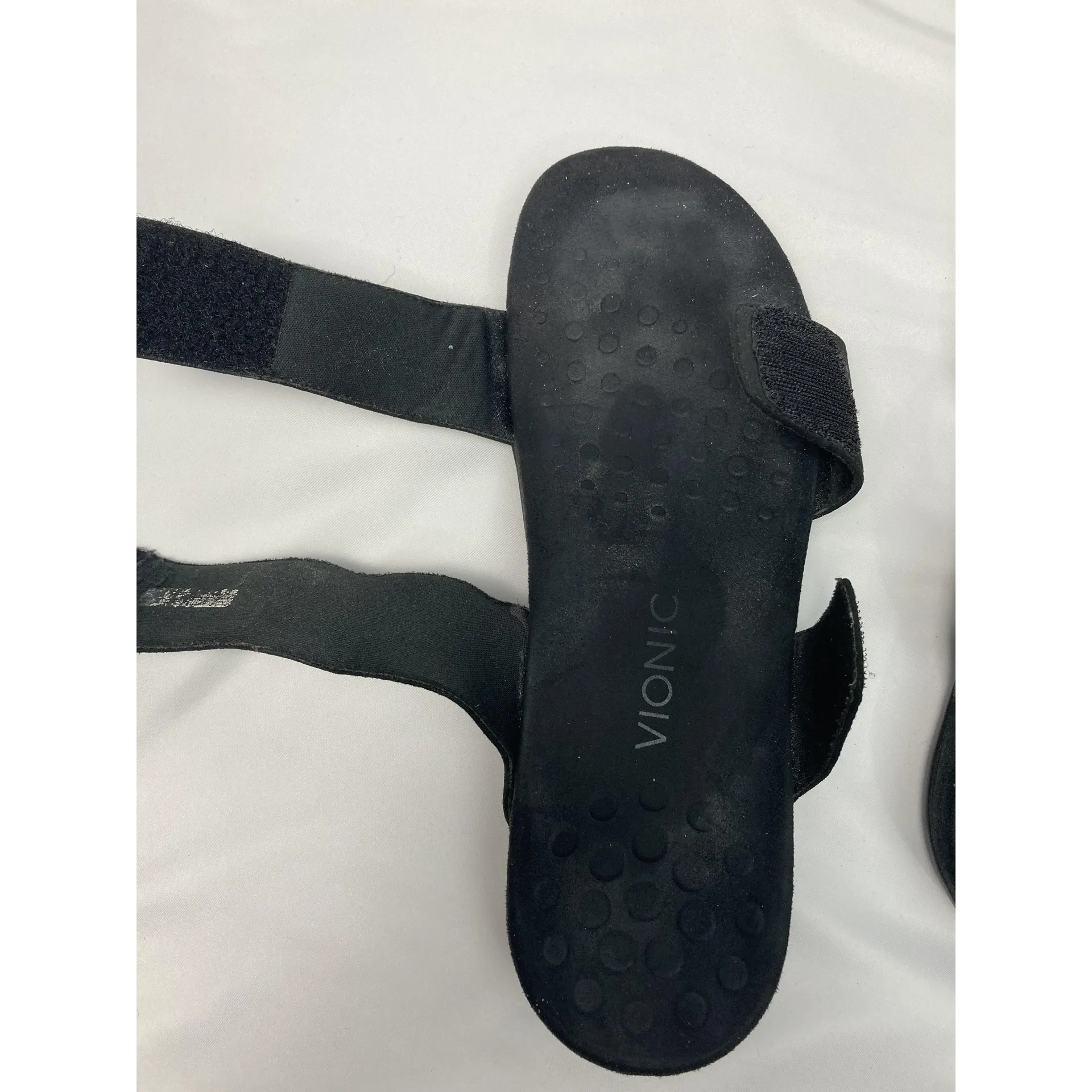 Vionic  Black‎ Double Strap Rhinestones Slide Sandals Sandals US 8.5(?) - Image 6