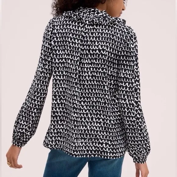 Kate Spade Pop‎ Scallop Blouse - Medium - Image 2