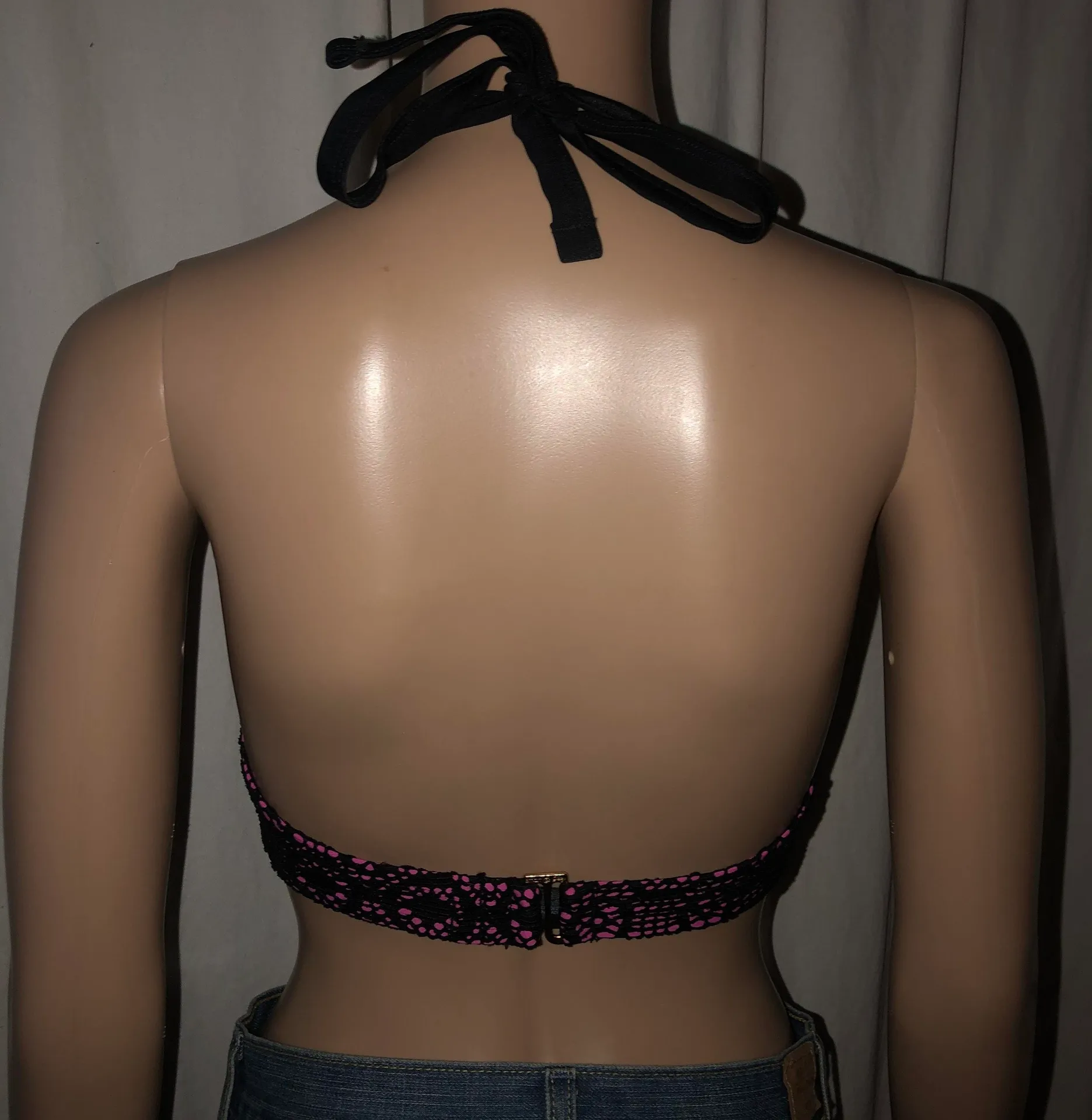 Lace Overlay Bikini Top - Image 3