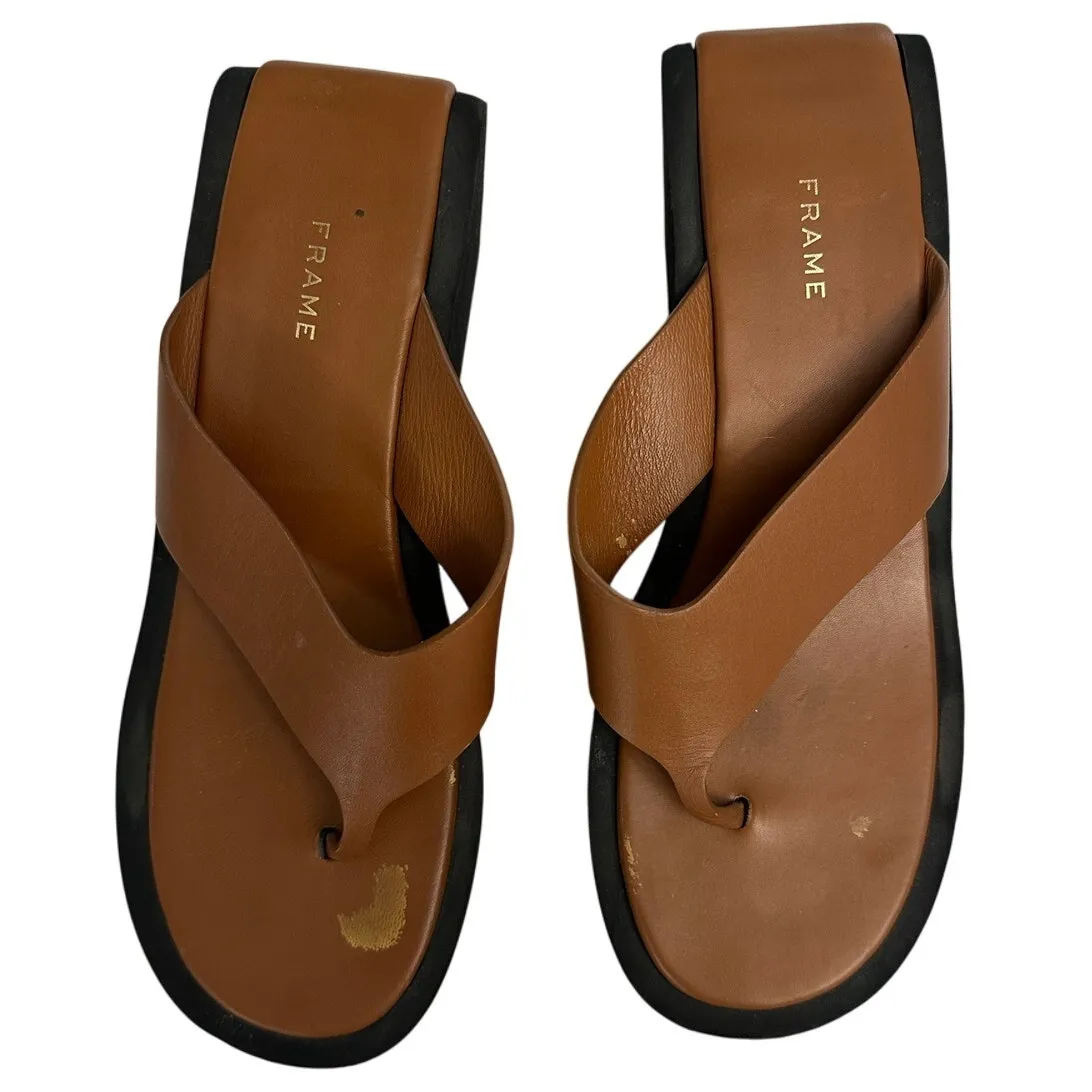 FRAME Le Ocean Platform Leather Sandals - Image 2