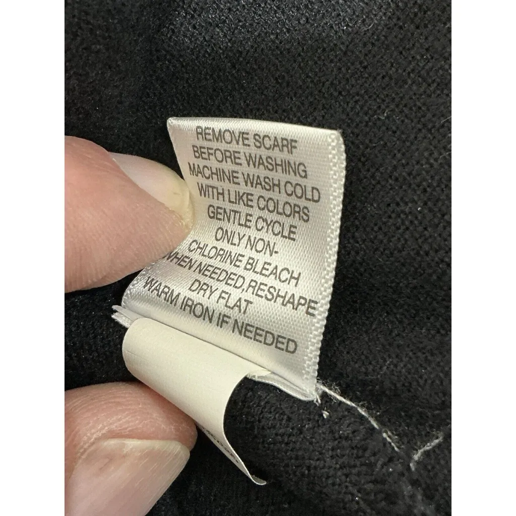 Womans Apt 9 Woman Long Sleeve Black One Button Cardigan Sweater 2x - Image 5