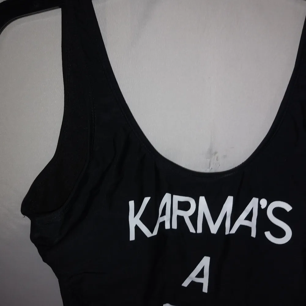 NoBo M KARMA's A BEACH Black 1-Piece Swim Suit - Image 3