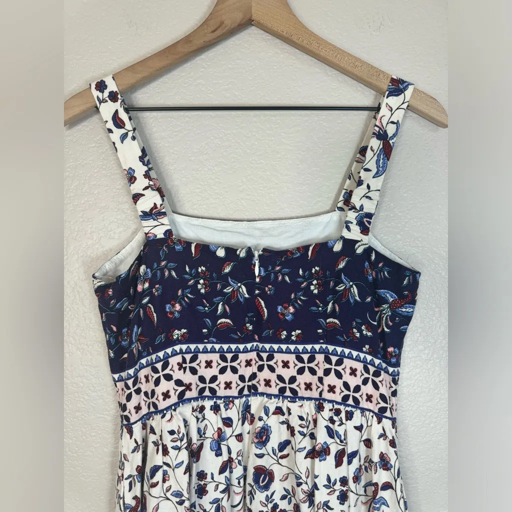 Eliza J Linen Floral Sundress Midi Dress size 8 $148 - Image 12