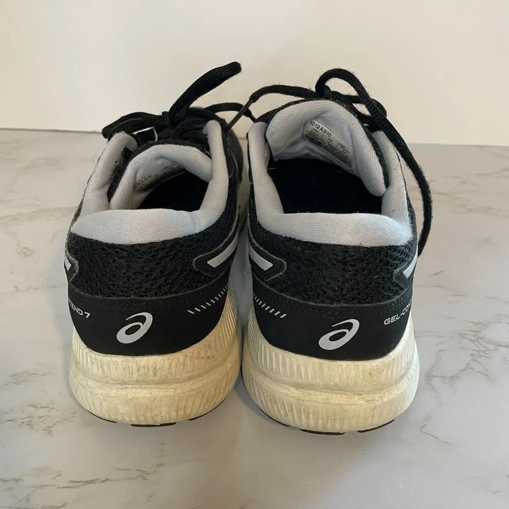 Asics Shoes Womens 7 Wide Gel Contend Running Sneakers 1012A910 Black - Image 4