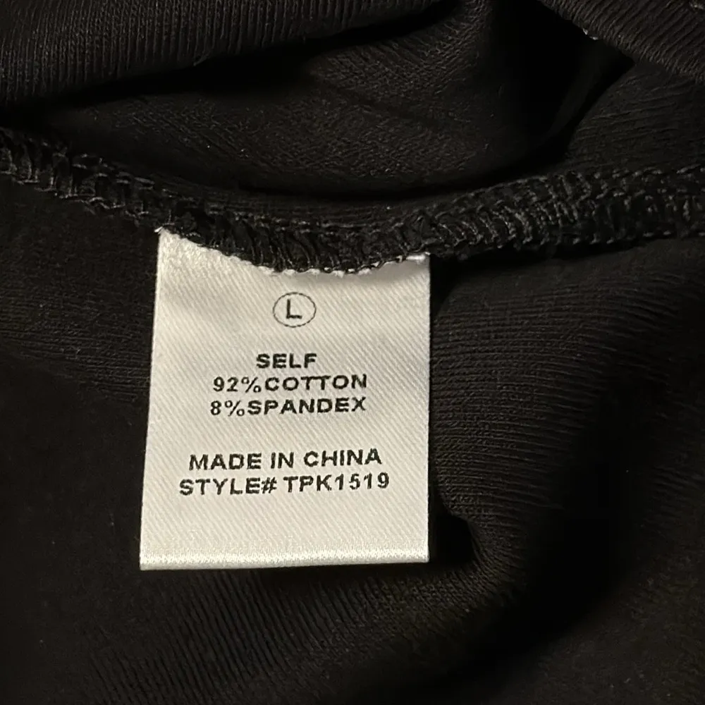 Black Rhinestone Embellished Top Size L - Image 4