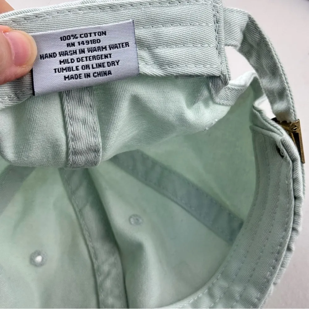 Ivory Ella Mint Green Adjustable Dad Hat Baseball Cap  Elephant Logo %100 Cotton - Image 5