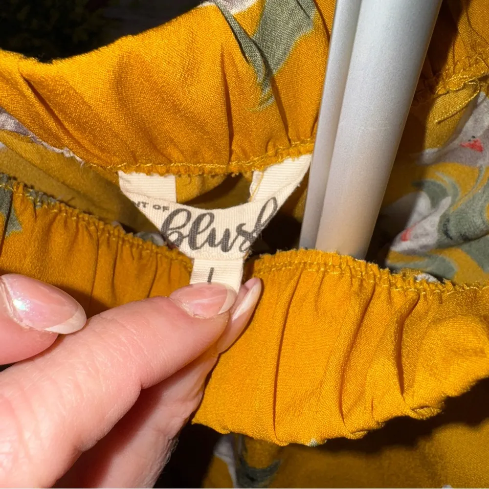 Blush Yellow Mini Dress - Image 3