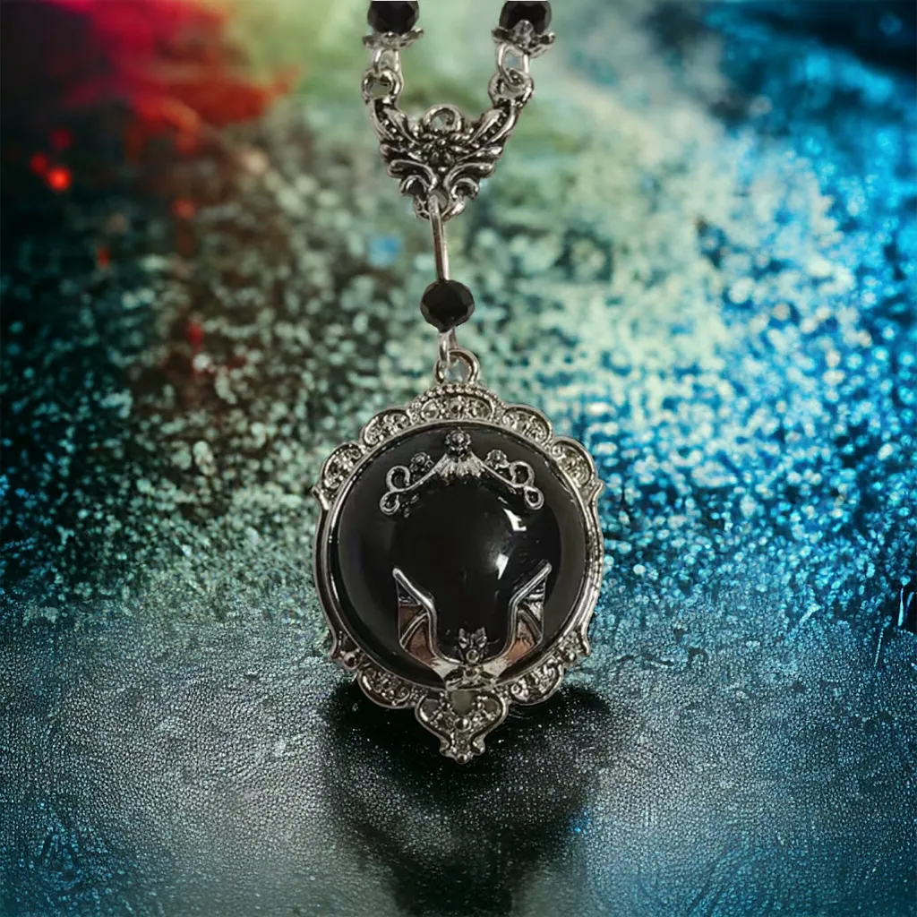 Gothic Bat Silver Plated‎ Pendant Necklace Faux Fashion Jewelry - Image 6