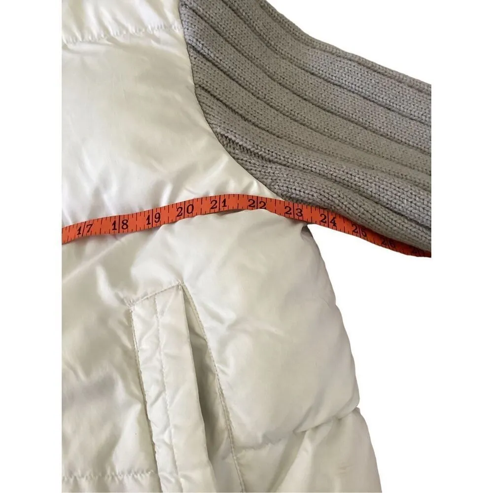Clockhouse Puffer Sweater Coat Winter Ski Snowboard White Size M - Image 13