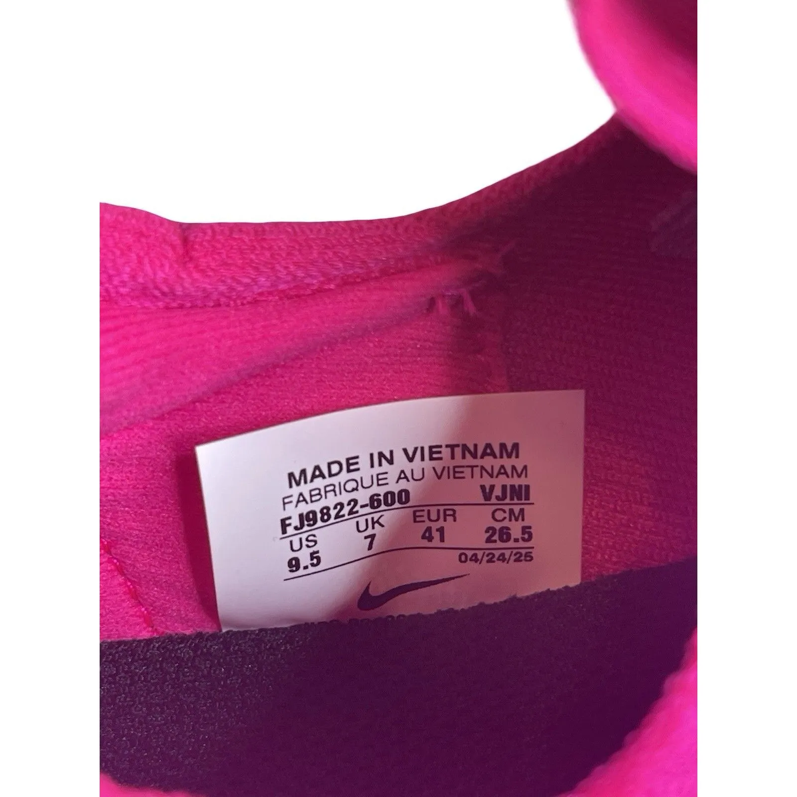 Nike by You Shoes Women Pink Size 9.5 Mesh Athletic Running Flyknit - Image 8