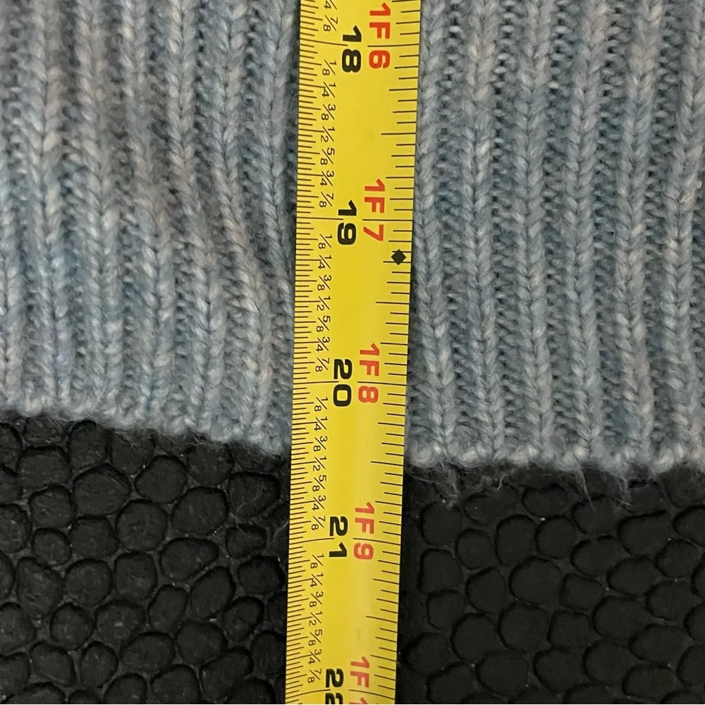 Zenana Melange Button Sweater Cardigan | Blue Grey Size‎ Large - Image 10