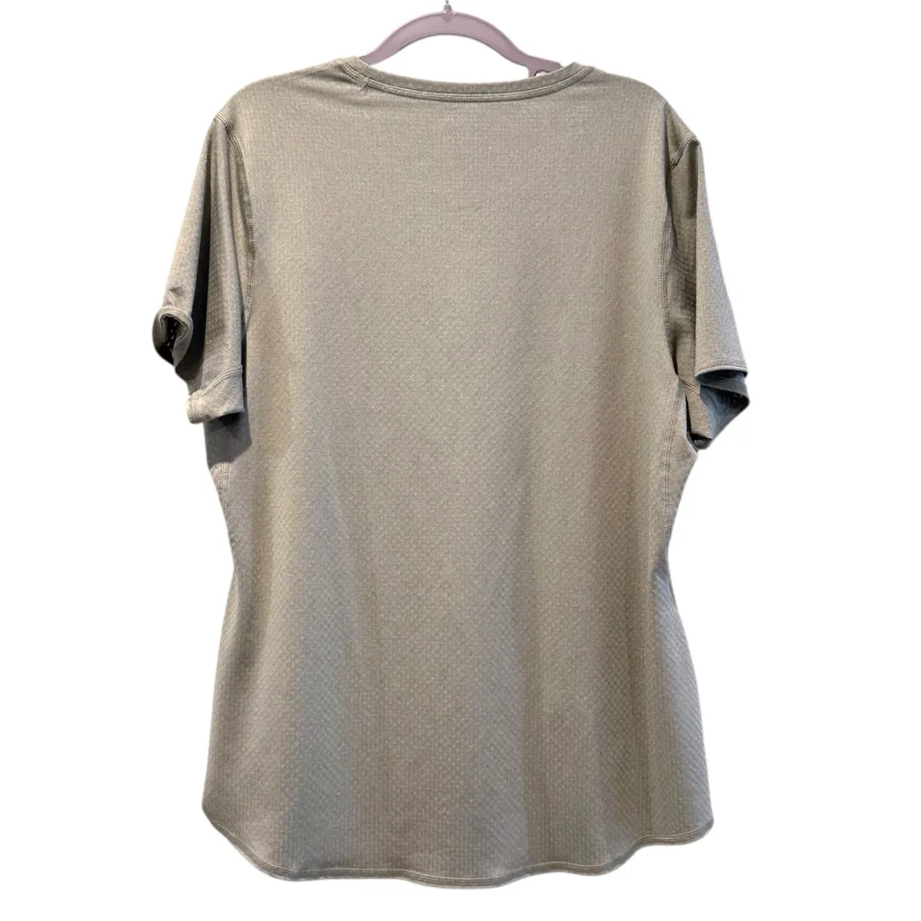 REI CoOp Lightweight Base Layer Crew Top Short Sleeve‎ Women’s Sage Green XL - Image 3