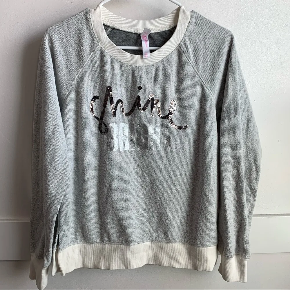 Xhilaration Gray Shine Bright Sleep Sweatshirt - Image 2