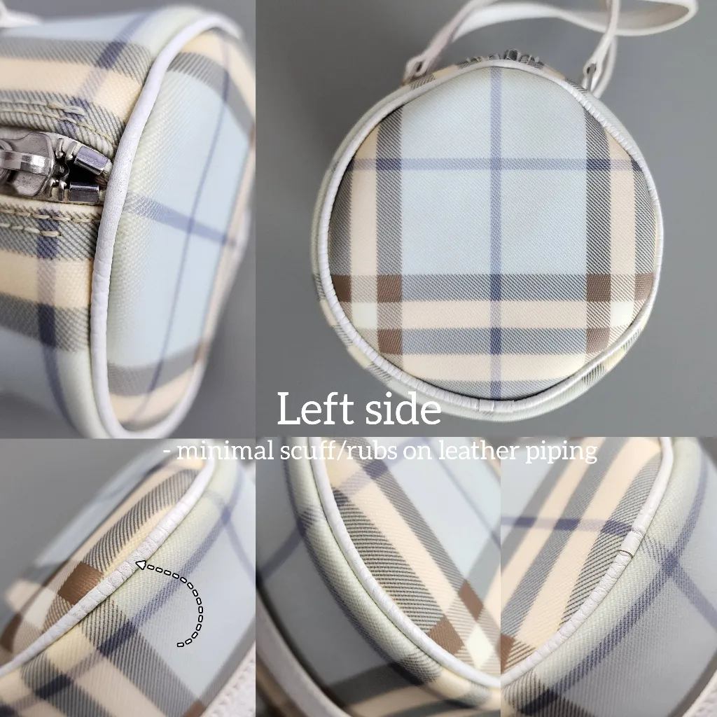 Burberry Cream and Brown Plaid Shoulder Bag - Image 4