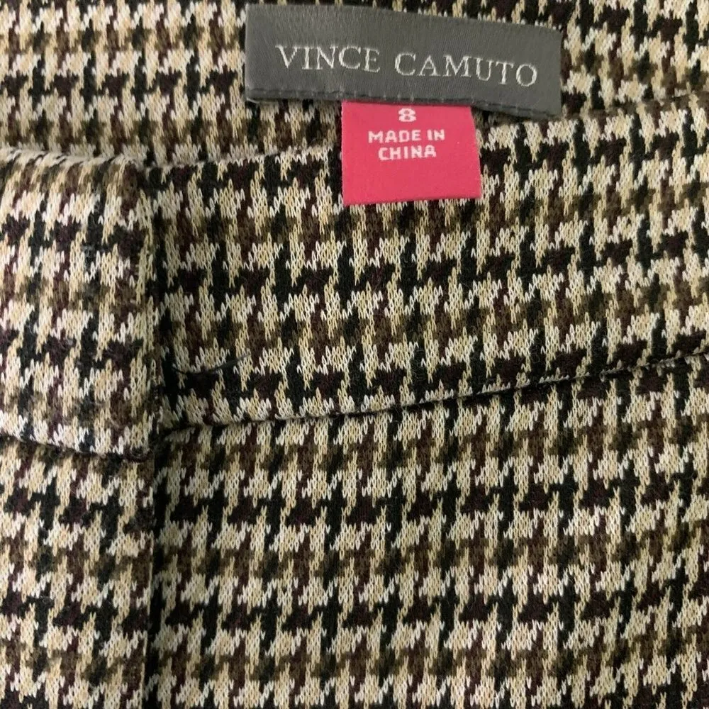 Vince Camuto Womens Multicolor Heritage Check Wide Leg Pant - Image 2