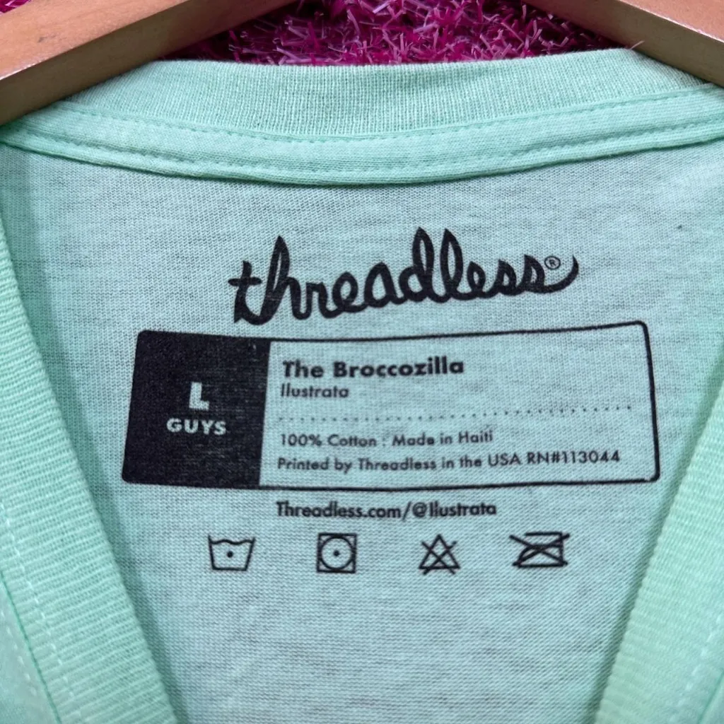 The Broccozilla Kaiju Anime Pop Art Threadless Tee L - Image 4