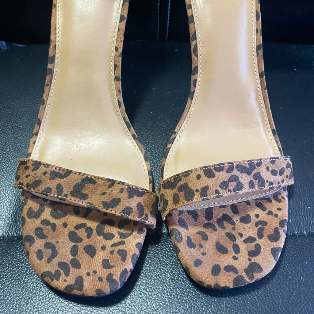 Material Girl Blaire Leopard Print Women's Stiletto Heels Size 9 1/2 - Image 4