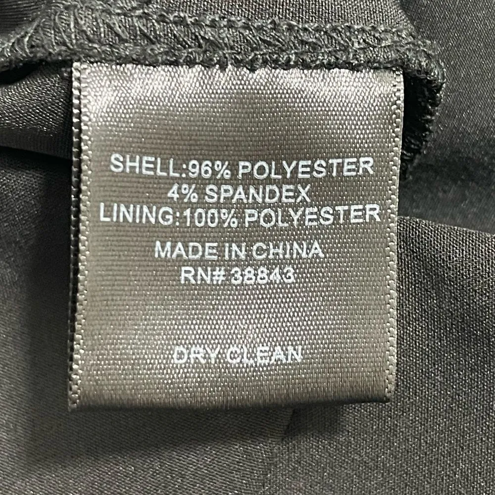 SAM EDELMAN Bow-Front Strapless Black Jumpsuit Size‎ 4 Cropped Wide Leg - Image 8