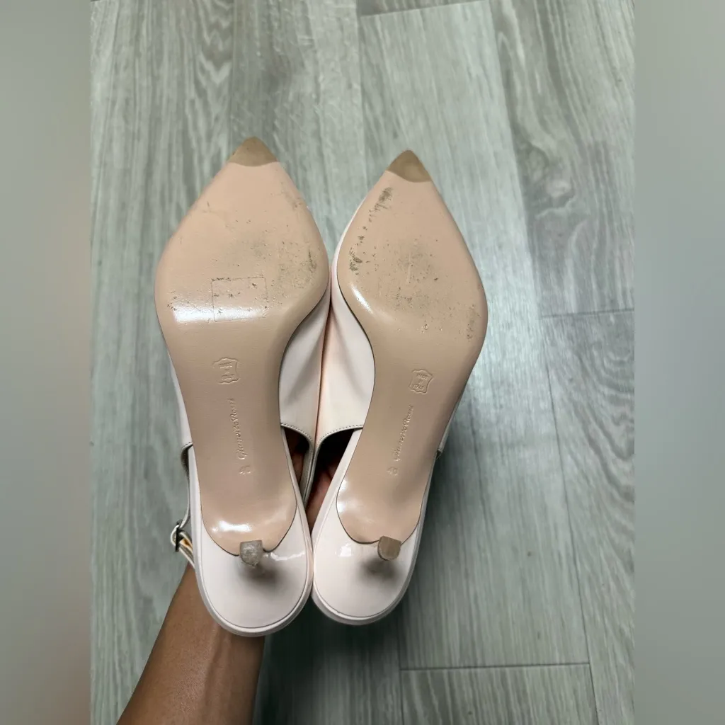 Gianvito Rossi  Nude Slingback Heels - Image 3
