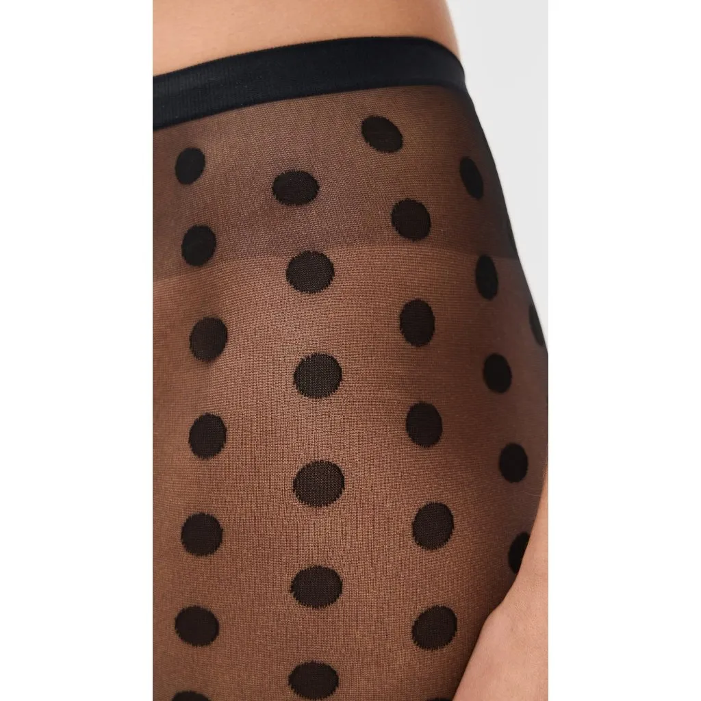 Wolford Bonny Dots Tights in Black Small New Womens Nylons Pantyhose - Image 2