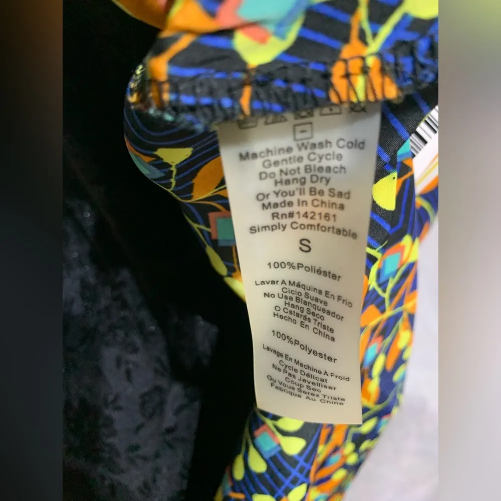 Lularoe Joy Blue Yellow Orange Vest - Image 7