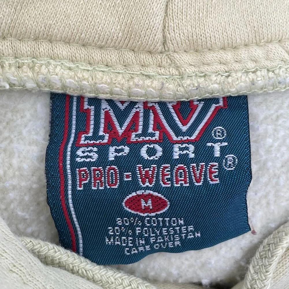 Souvenir Hoodie University of Alaska Anchorage Celery Tan Light Green Pullover M - Image 5