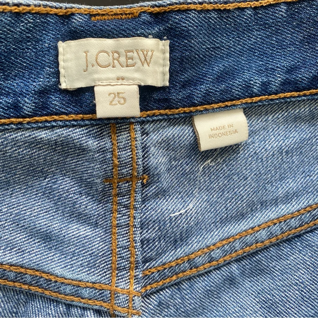 J. Crew 100% Cotton Blue‎ Light Wash Women’s Shorts Size 25 - Image 7