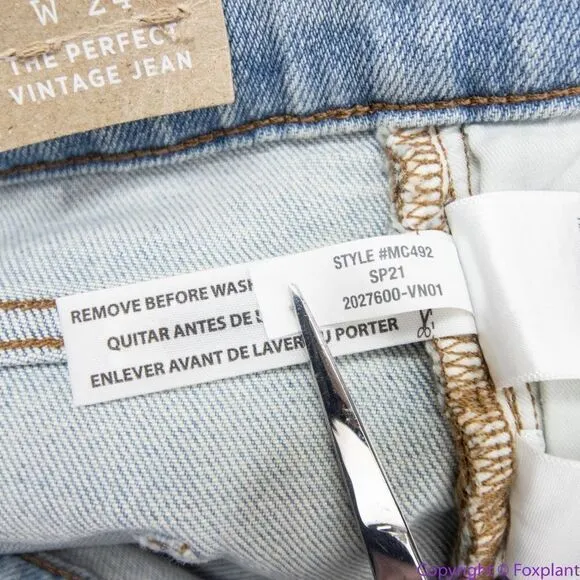 NEW Madewell The Perfect Vintage Jean in Coffey Wash: Worn-In Edition,‎ 24 - Image 17