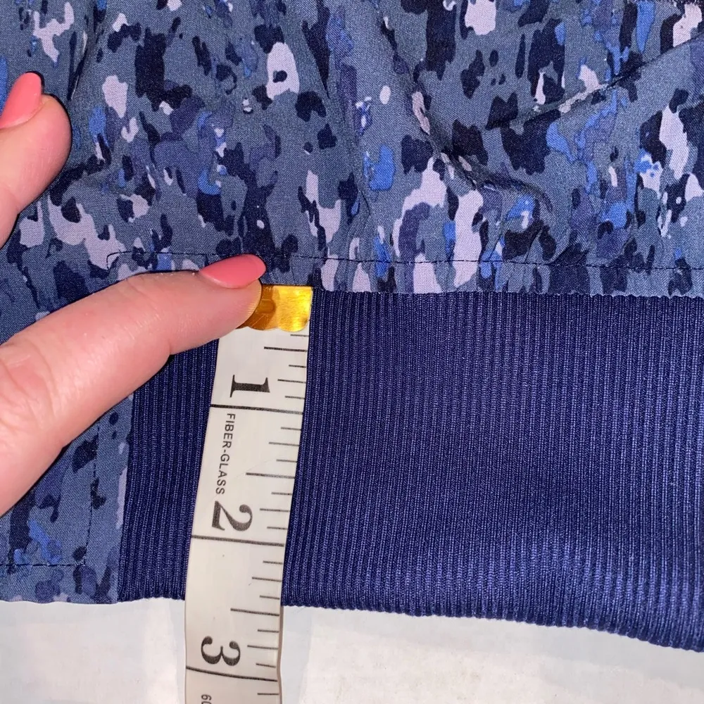 ATHLETA Brooklyn Bomber  II Jacket Chrome Blue Women's Large EUC Extra Small - Image 7