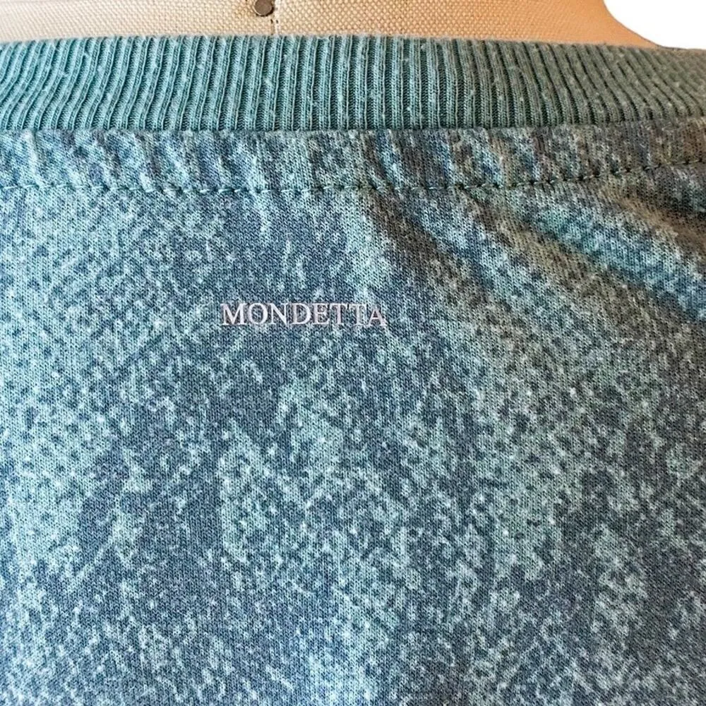 MONDETTA Arctic Snake Long Sleeve Activewear Crew Neck Top ~ Women's MEDIUM - Image 8