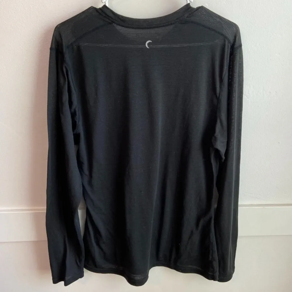 Zyia  Active Black Striped Long Sleeve Shirt - Image 2