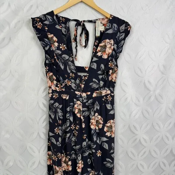 Saltwater Luxe Taylor Ruffle Jumpsuit Floral Boho Flowy Summer Romper Size S - Image 5
