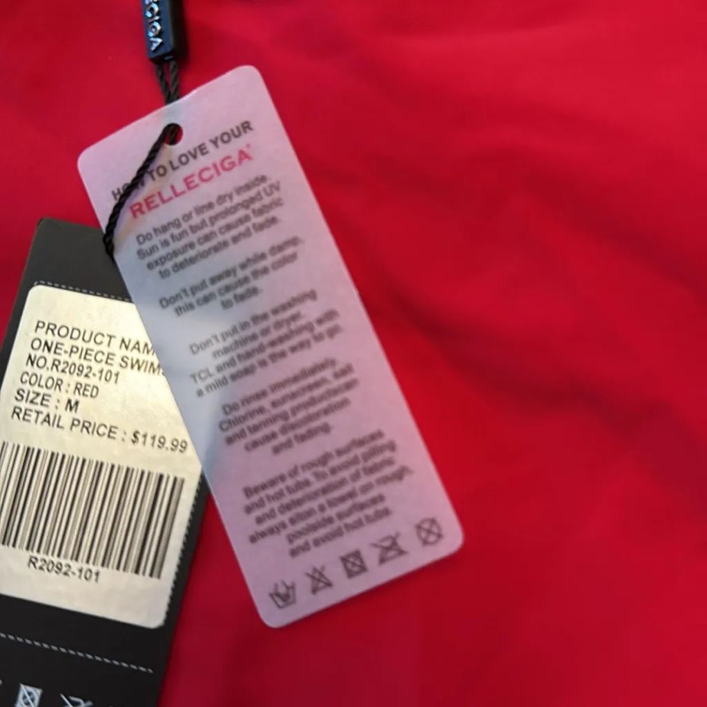 RELLECIGA Women's Retro One Piece Swimsuit High Cut Backless Bathing Suit - Image 9