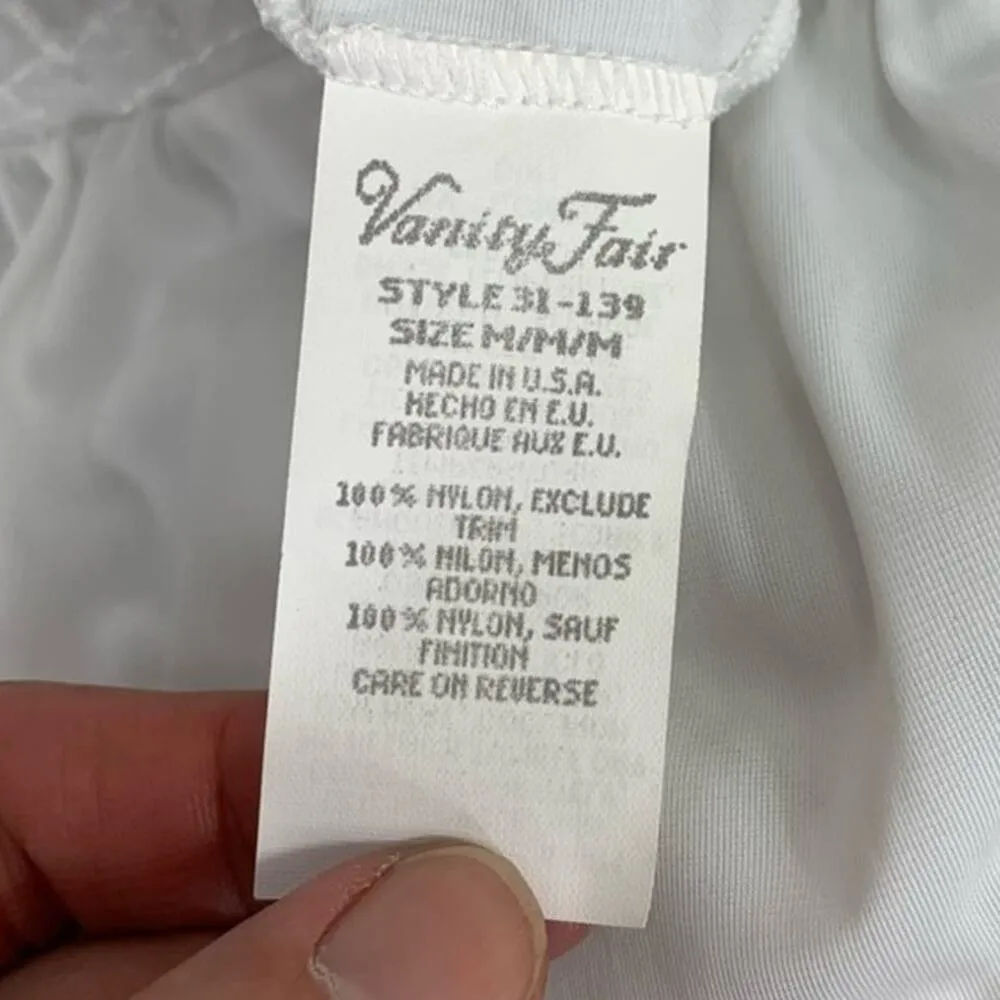 Vanity Fair | Medium | VINTAGE Embroidered Satin Button Robe Lingerie Night Gown - Image 10