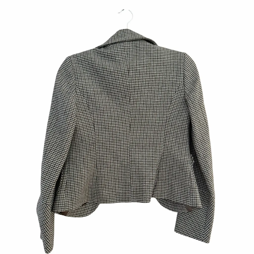 BENETTON Pied de Poule Brown Blue Suit Blazer Italian Jacket Sz 38 - Image 3