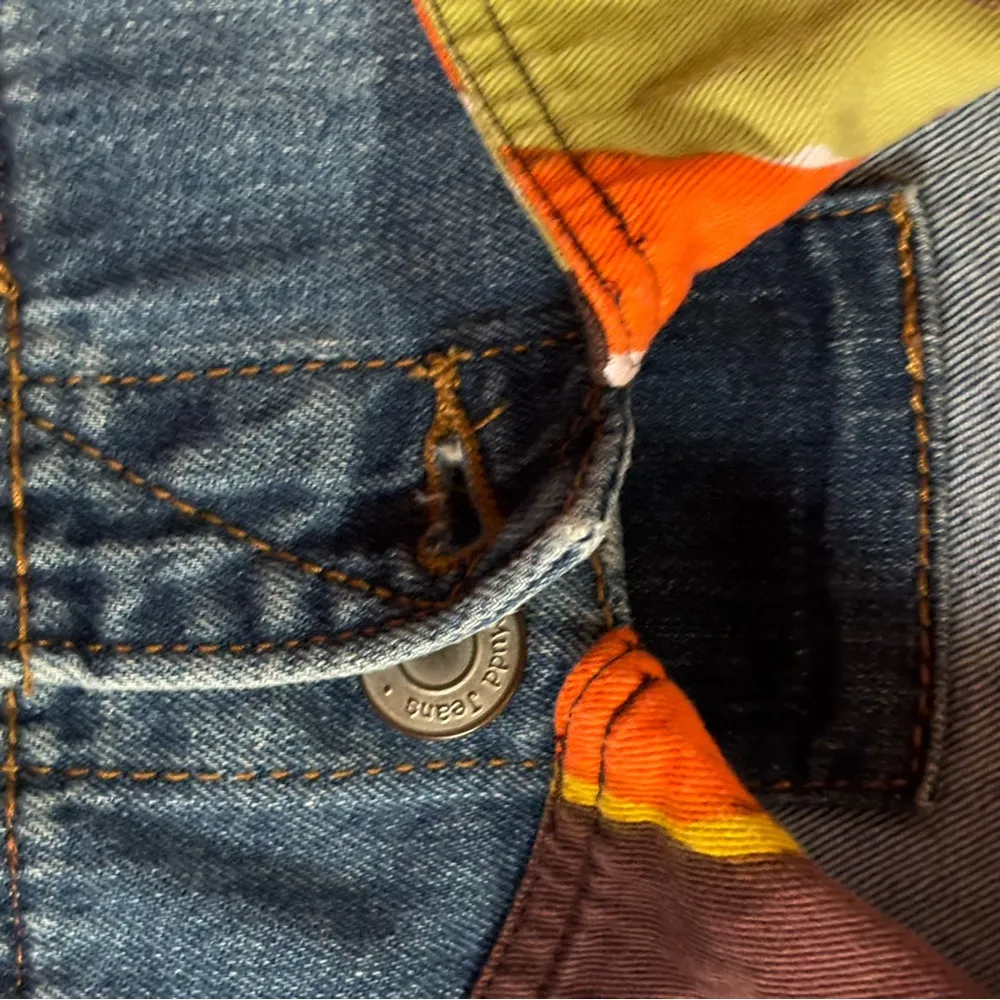 Reworked patchwork custom denim jacket custom, handmade Blue Size undefined - Image 9