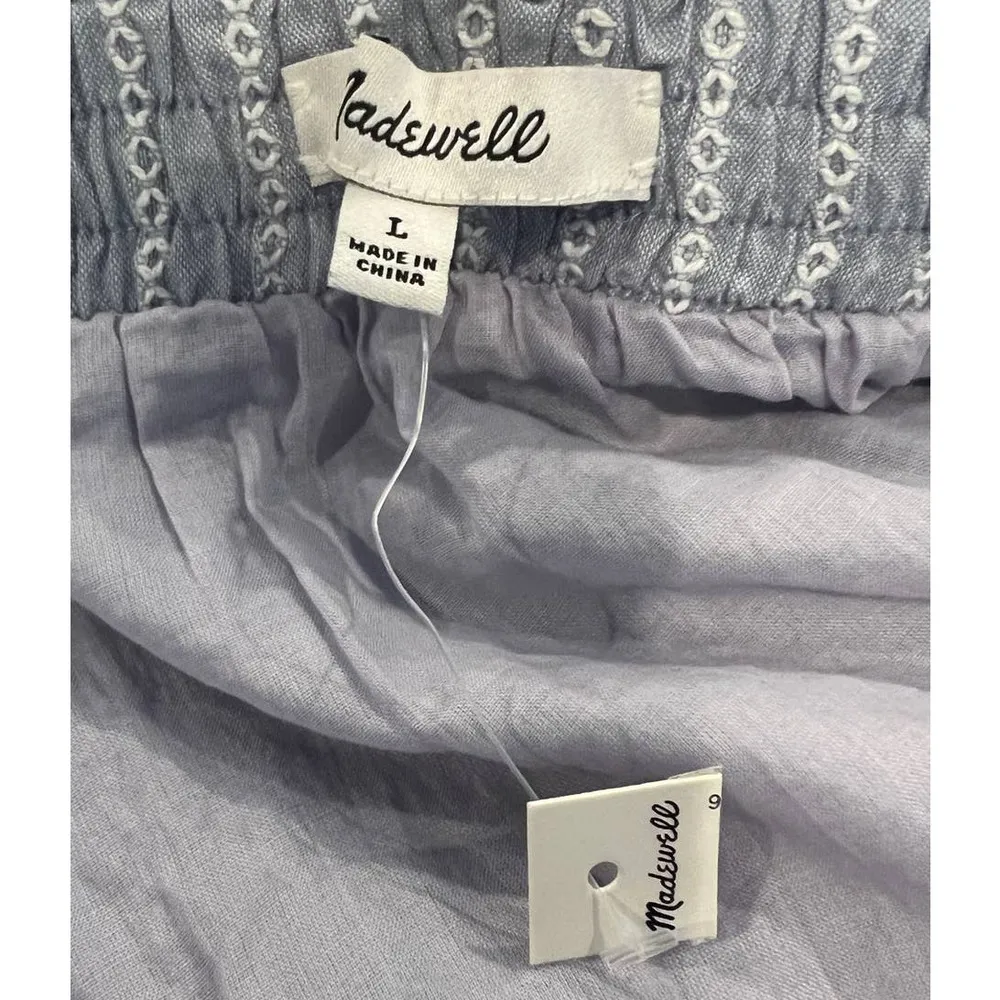 Madewell Striped Pull-On Ruffle Tiered Maxi Skirt (L) - Image 5