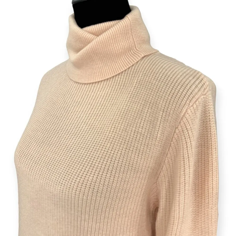 Haute Hippie | NWT | L | Merino Wool Slouchy Ribbed Knit Cut-Out Back Turtleneck - Image 8