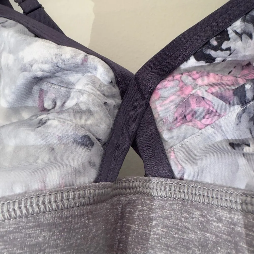 Lululemon If You’re Lucky Bra in Moody Mirage White Deep Navy/Slate/Naval Blue 8 - Image 6