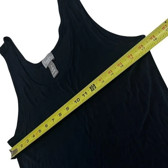 Chico's Travelers Black Closet Staple Capsule Minimalist Tank Size 12/L - Image 6